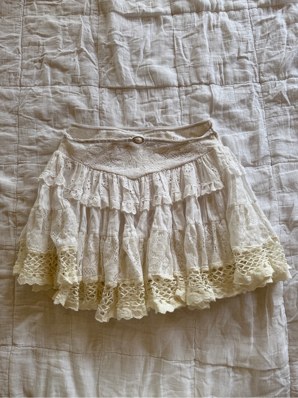 Bohemian Tiered Mini Skirt